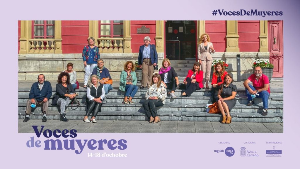 Foto de #VocesDeMuyeres en la rueda de prensa