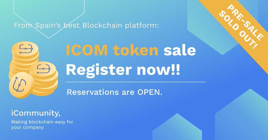 Foto de Venta pública token ICOM