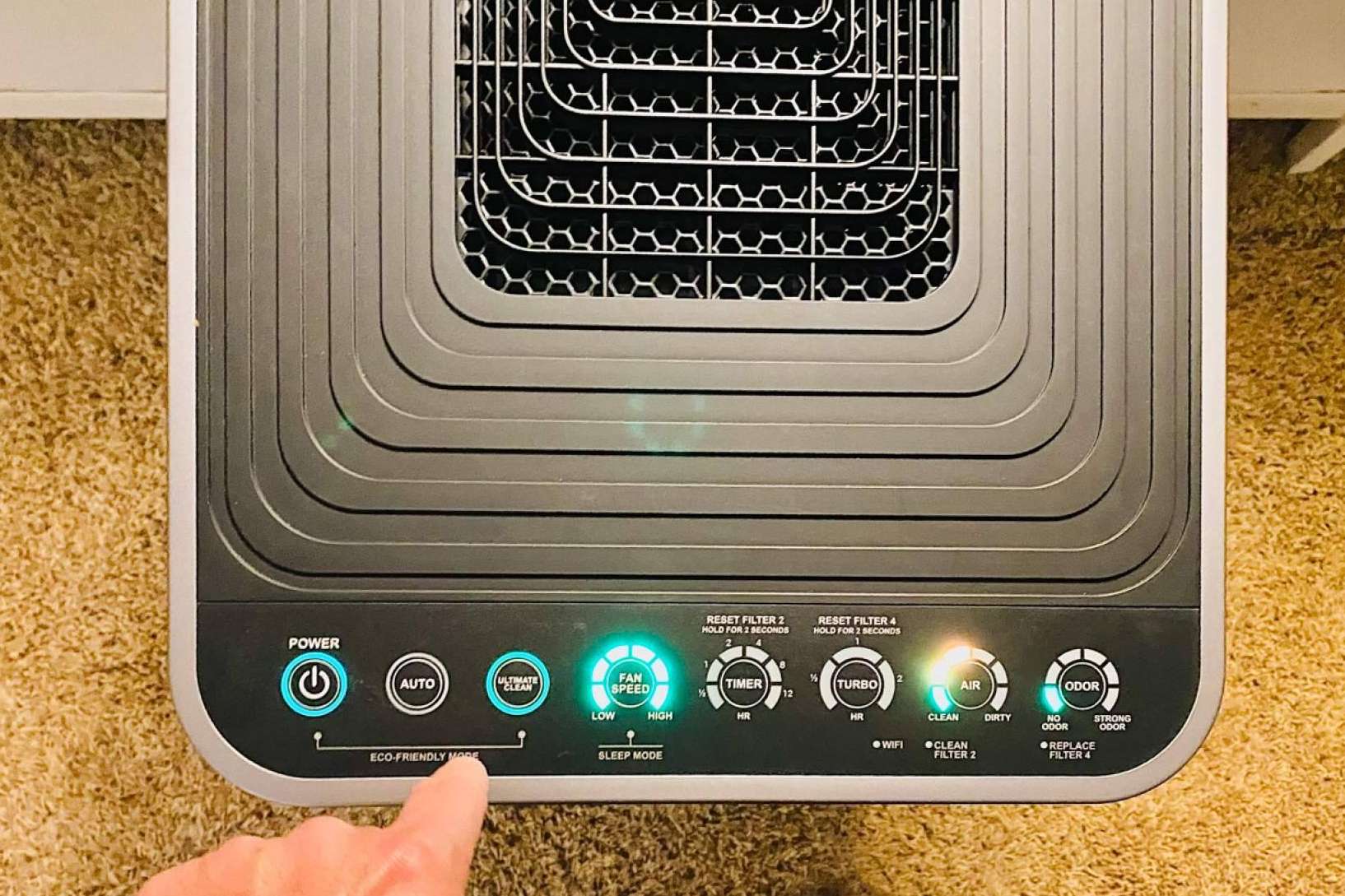 El diseño y la arquitectura sofisticada para limpiar el aire del hogar de contaminantes de GreenAir