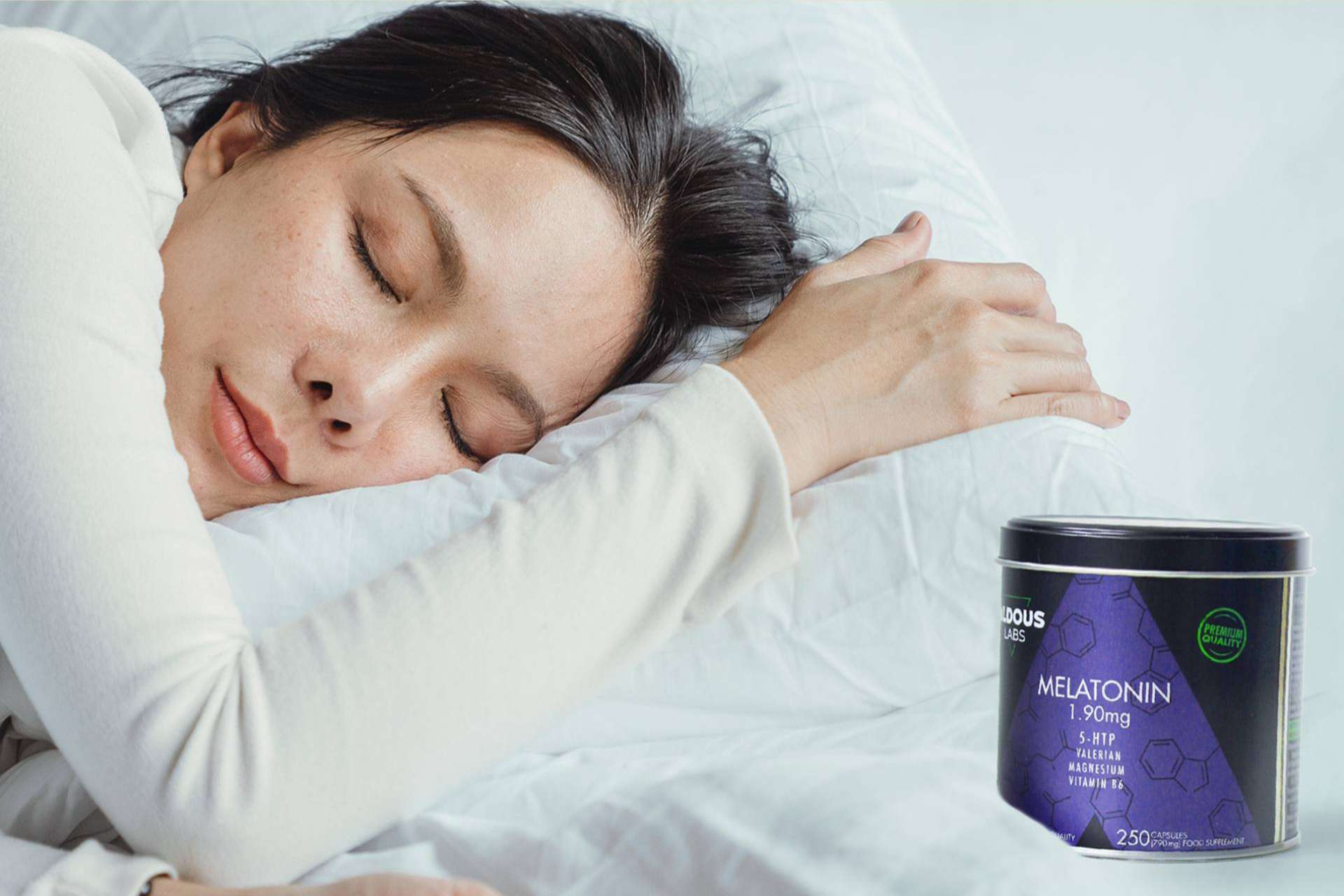 Combatir problemas de sueño y ansiedad con el CBD, la melatonina y el triptófano de Aldous Labs
