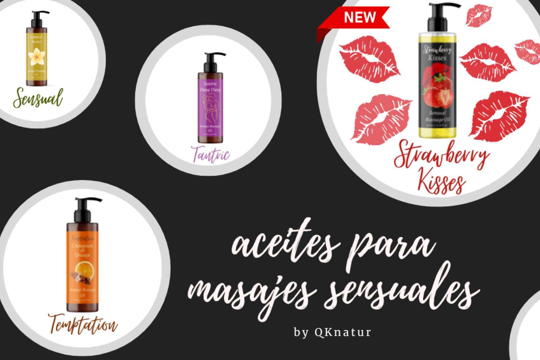 Aceites de masaje sensuales para San Valentín